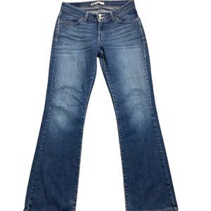 Levis Womens 529 Blue Jeans Size M Curvy Bootcut Mid Rise Stretch Denim 28x32